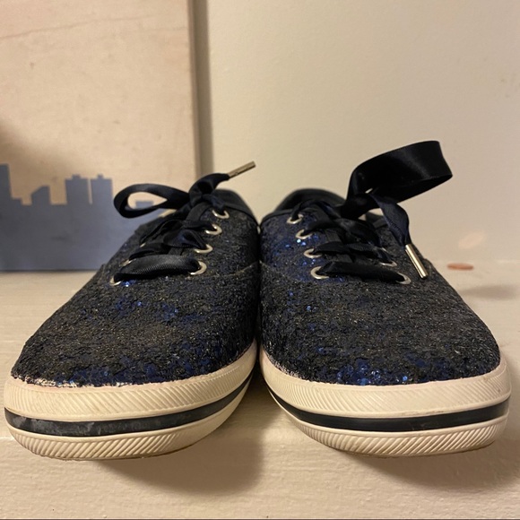 Kate Spade Keds Blue Glitter Sneaker - Picture 9 of 14